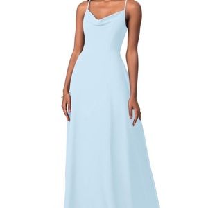 Azazie Daenerys Sky Blue Gown Size 6